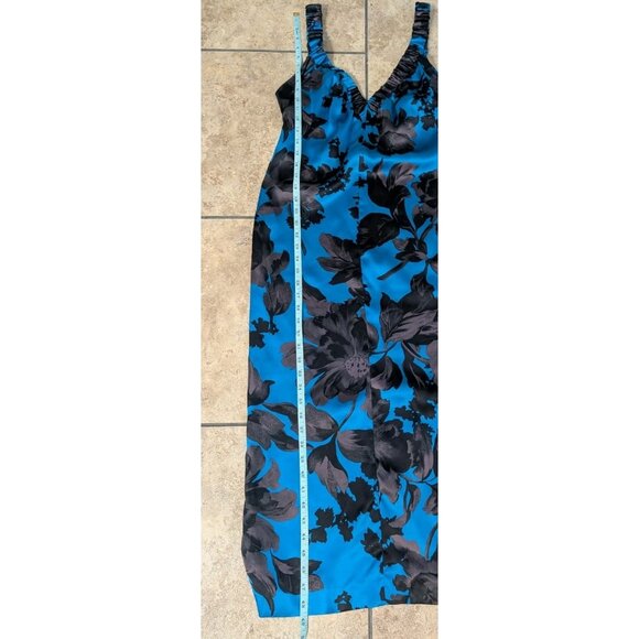 Dries Van Noten Silk Babydoll Slip Dress Sz 36 US 4/6 Blue Black Luxury - Picture 14 of 16